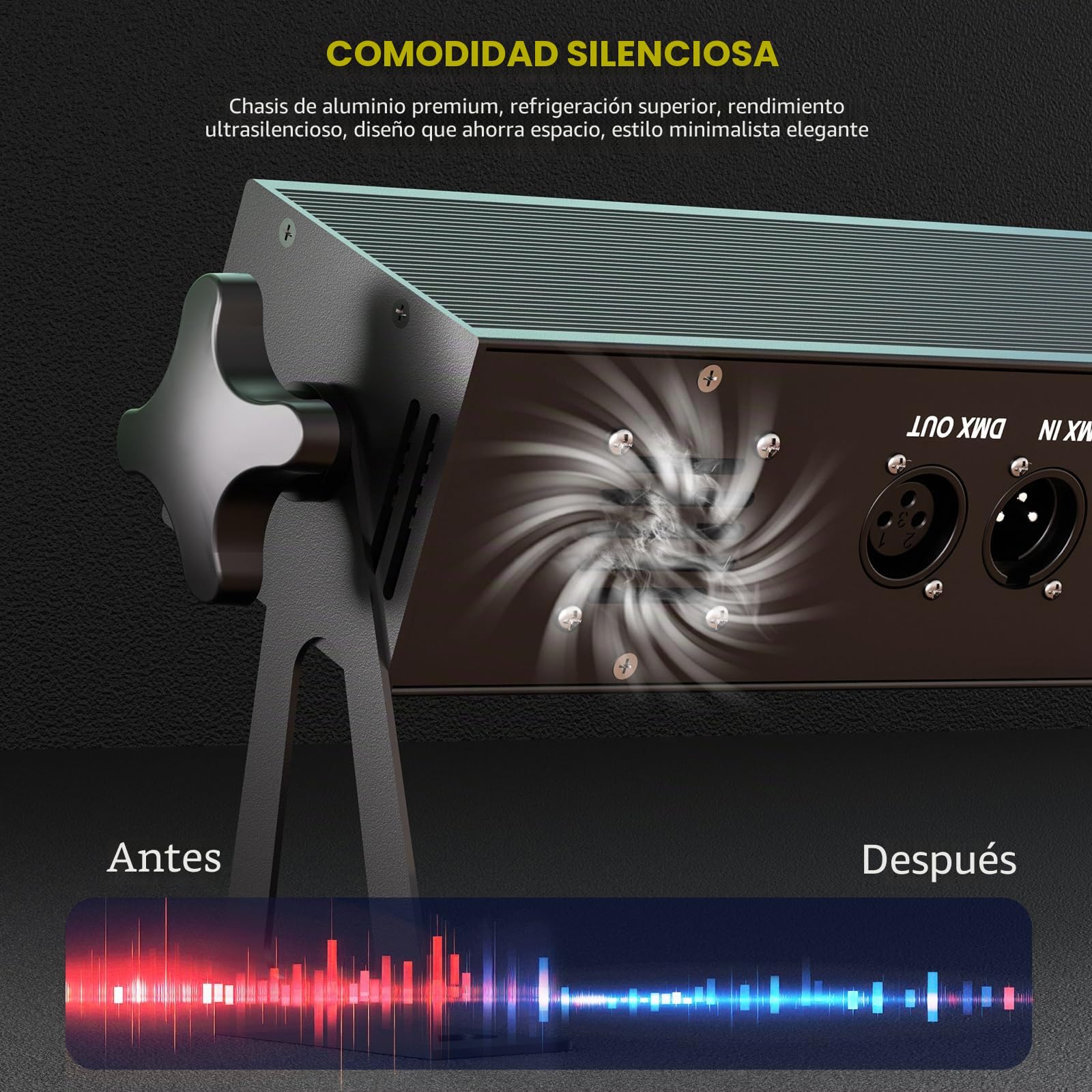 14 * 20W COB Wallwasher Luz de Escenario Barra, Foco de Efecto LED RGBW Ángulo de Haz 25° Control de Punto DMX512 Luz de Fiesta Estroboscópica para Dj Halloween Exteriores Disco