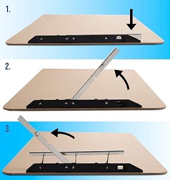 Extra Large Clipboard Set (6pc) - Larger Than a 11x17 Clipboard - Vertical or Landscape - Fits 11 x 17 Tabloid Paper (Board 11.6 x19.5 - 2 Inches Longer Than Legal Size Clipboards)