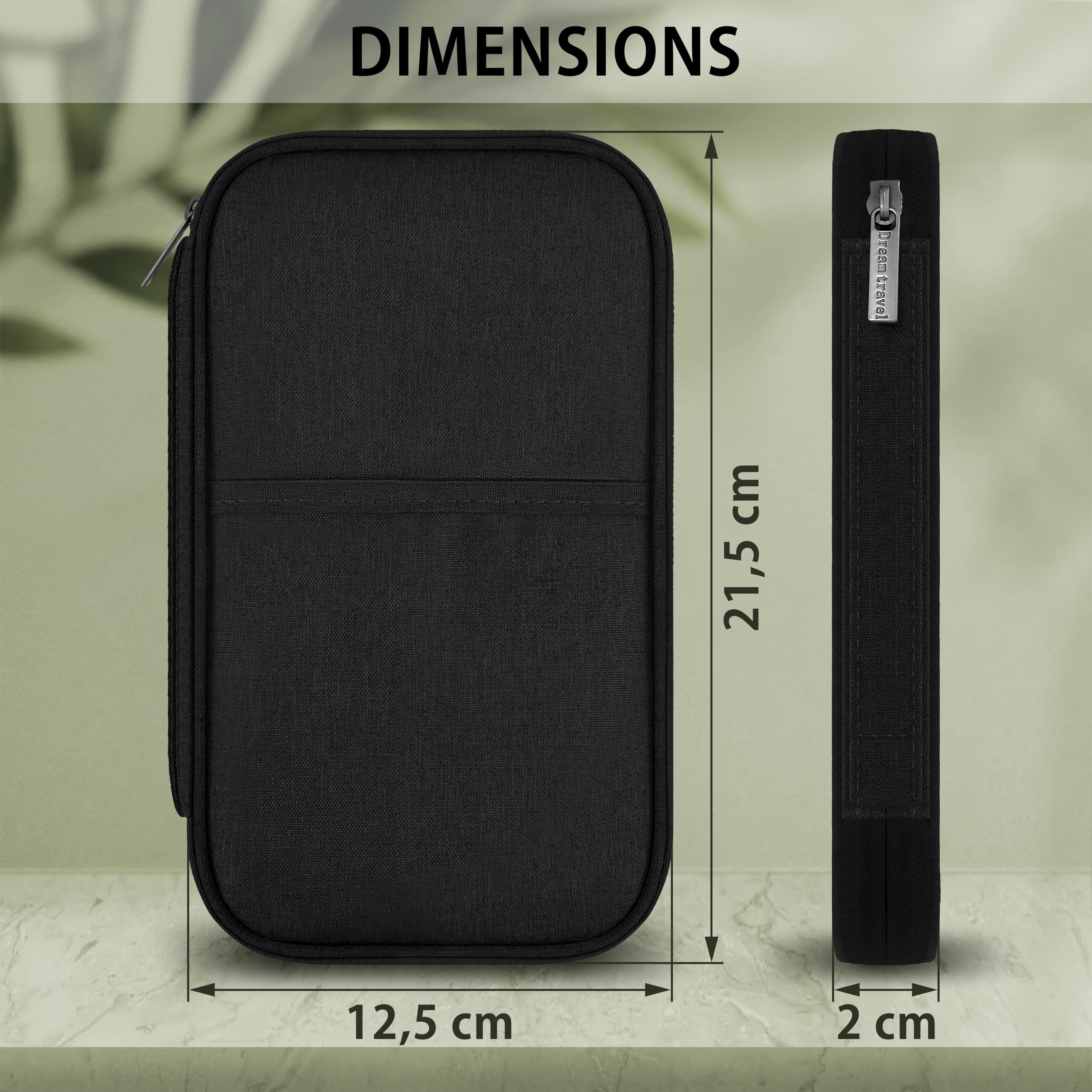 MyGadget Zamówienie_5_16, Czarny (Black), 3 Pasaportes, Minimalistyczny