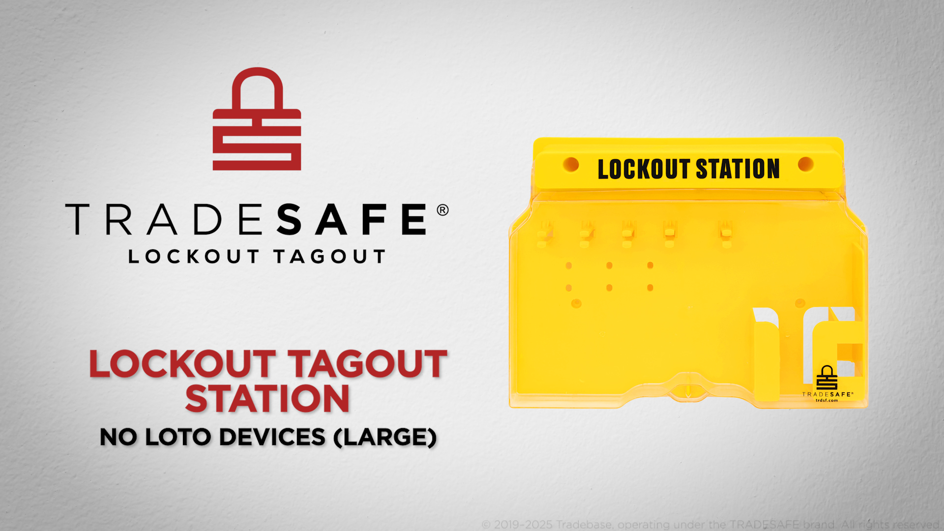 TRADESAFE Lockout Tagout Station, Loto Station Unfilled - No