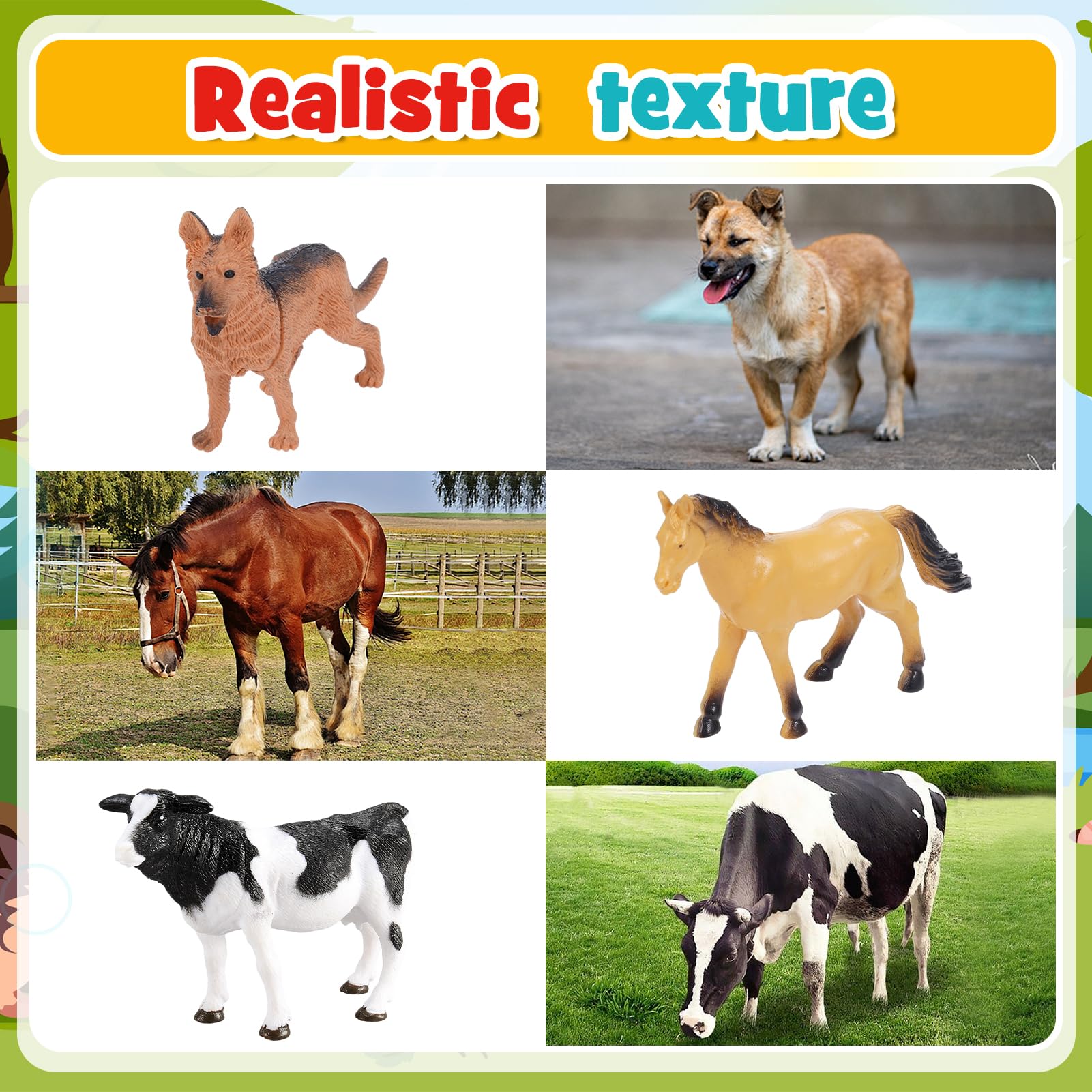 Veopoko 38 Pcs Kids Farm Animals Toys - Image 4