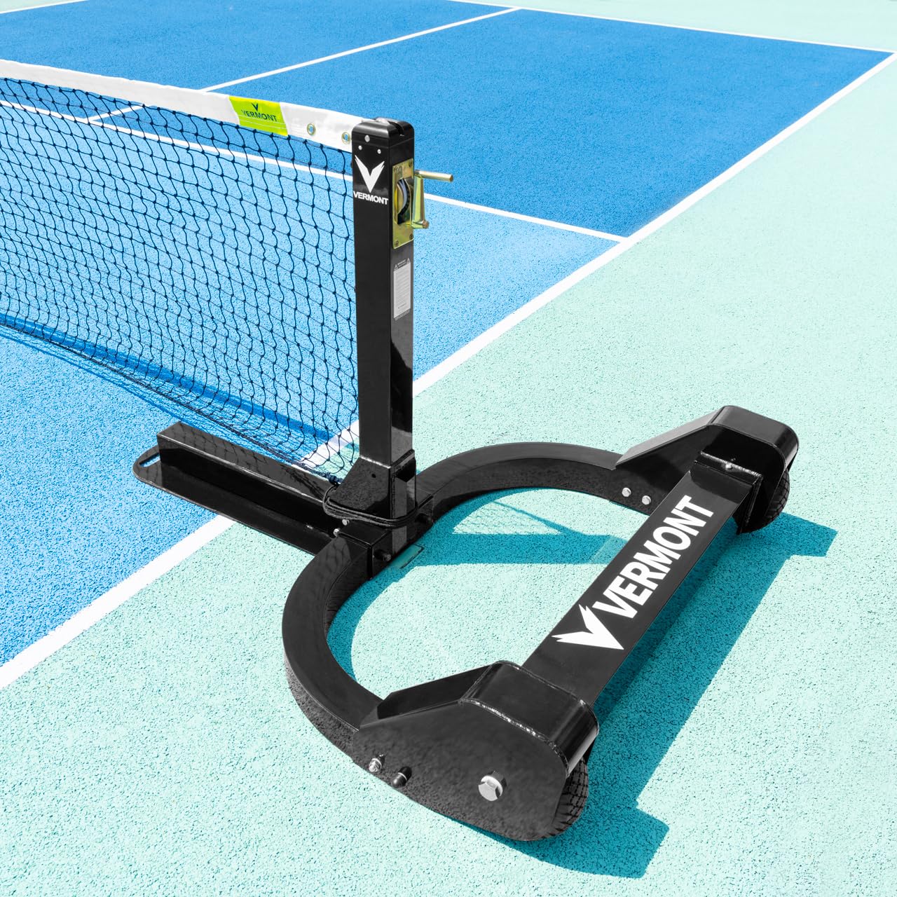 Vermont Rete & Pali Da Pickleball Ponderati - Set Portatile & Con Ruote