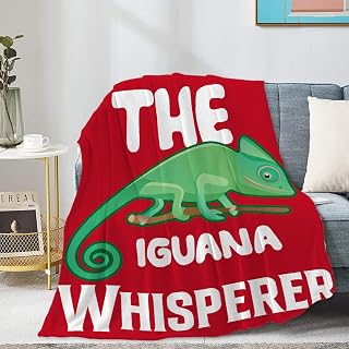 The Iguana Whisperer Soft Blanket Flannel Cozy Fuzzy Cute Animal Throws for Nap Bed Couch Home Decor Tapestries Women Child Gifts Non-Shedding 30"x40" for Pet/Toddler