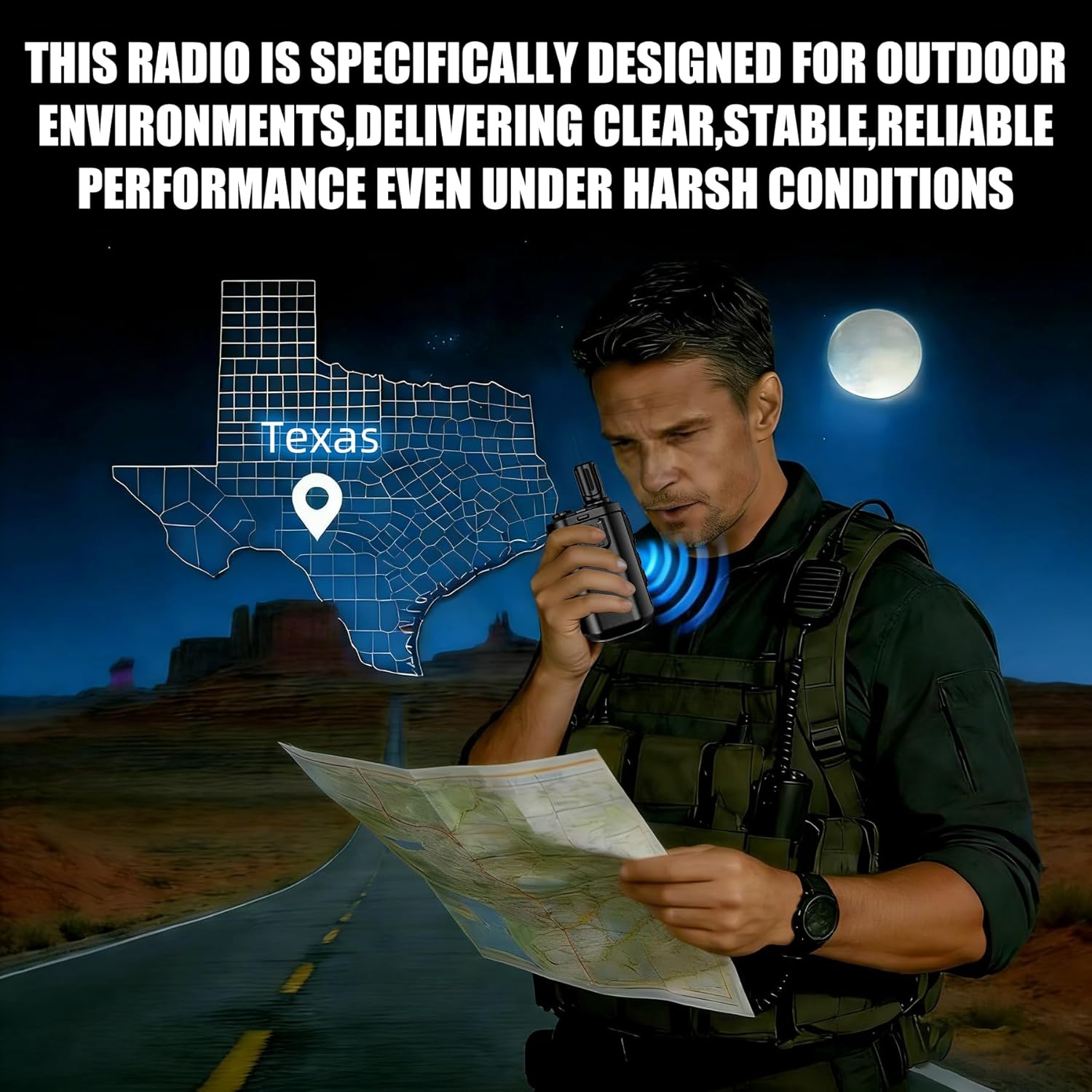 Rapid Lifetime Free Global Walkie Talkies Unlimited Range Nationwide PTT 4G LTE PoC Long Range Two Way Radios Long Distance 5000 Miles with Flashlight for Family,Outdoor,Logistics (2 Pack with SIM)