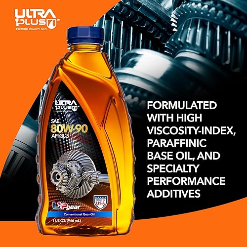 Miniatura 3 de ULTRA 1PLUS 80W-90 Aceite para engranajes API GL-5  2 galones, lubricante para engranajes automotrices 80W90, lubrica engranajes en diferenciales y