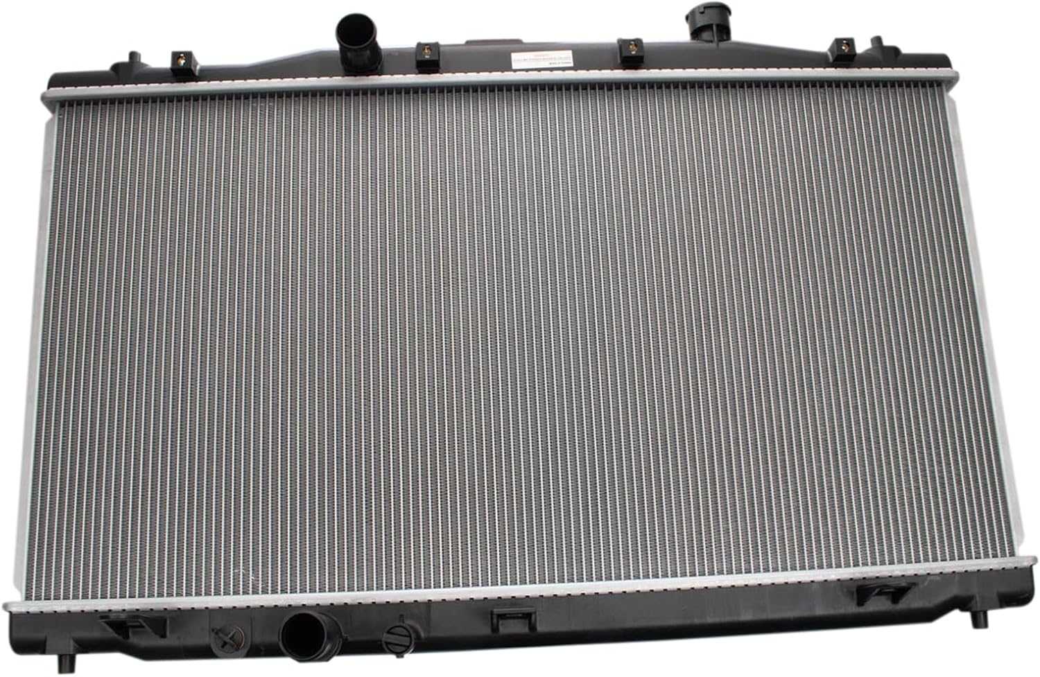 TRQ Radiator Assembly Aluminum Core Plastic Tank Down Flow Compatible with 2018-2021 Honda Accord L4 2.0L Full Hybrid EV-Gas FHEV 13768 8013768