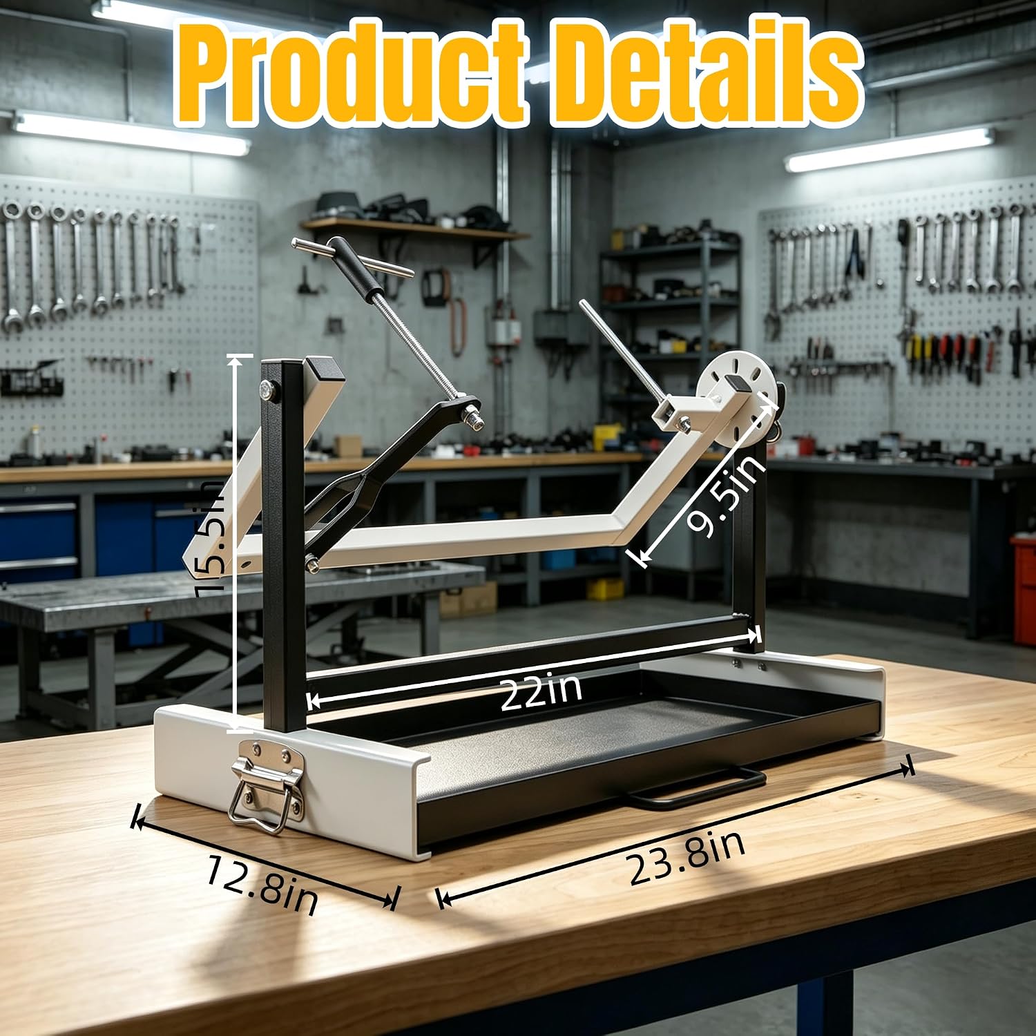 Small Engine Motorcycle Engine Repair Stand for All Vertical Single-Cylinder 2/4-Stroke Engine Stand, Adjustable Rotating Engine Lift Block Tool for Motorcycle Dirt Bike ATV MX Engine Repair Stands