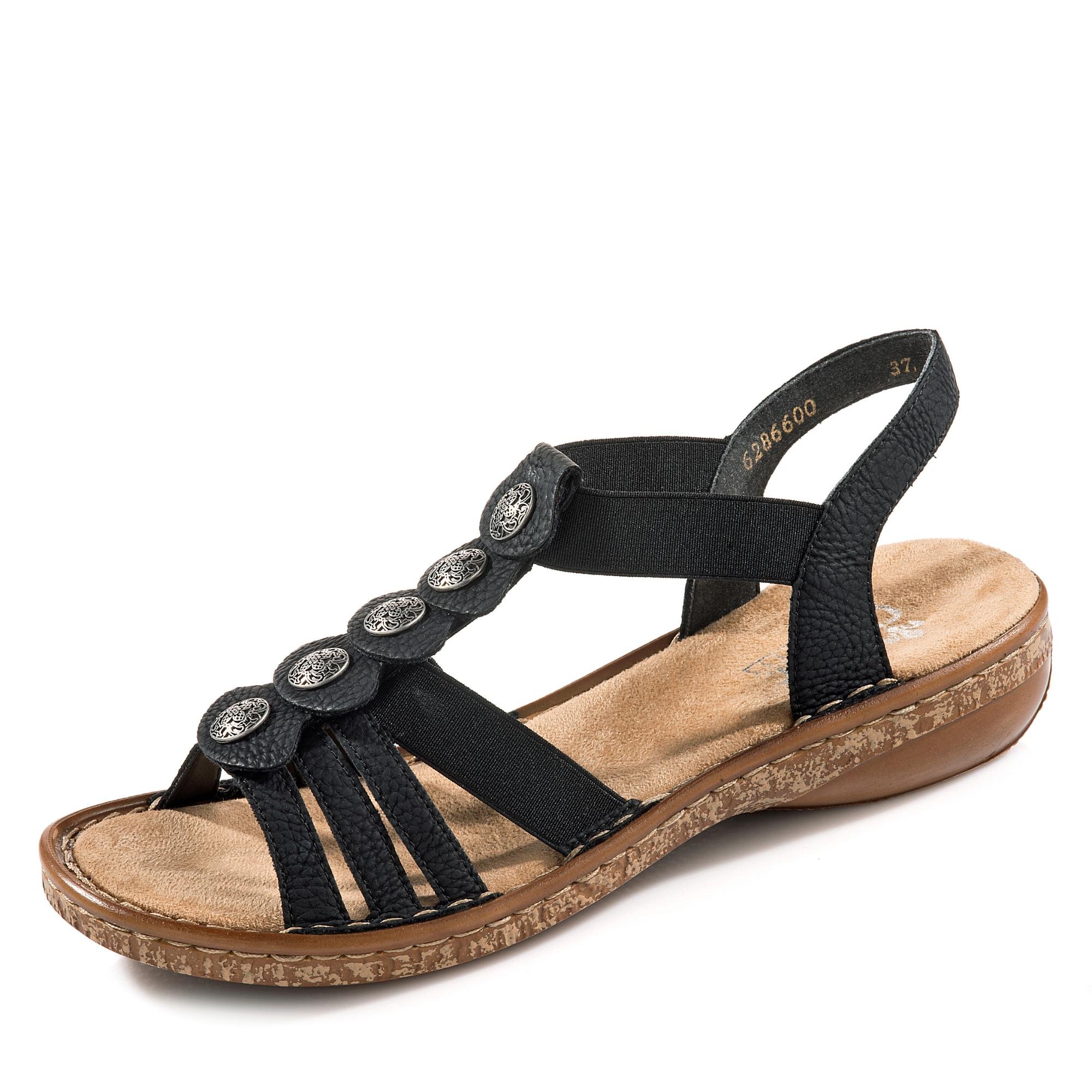 Rieker Damen 62866Offene Sandalen mit Keilabsatz