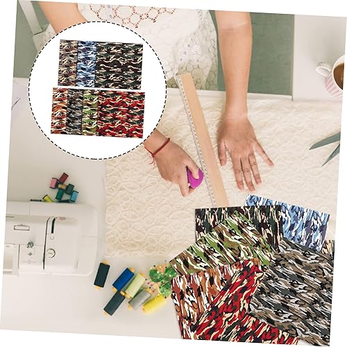 Miniatura 5 de Juego de 7 piezas de parches de camuflaje, tela de costura para manualidades, tela Costura para coser camuflaje, tela de costura de cuartos gruesos,