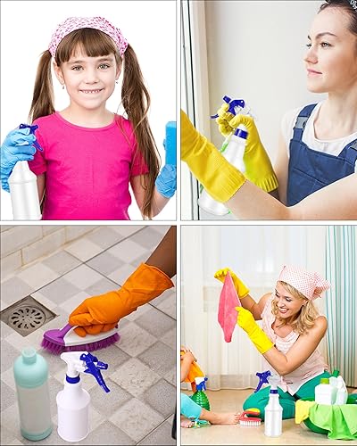 Miniatura 5 de 24 botellas de plástico de 16 onzas, botellas vacías a prueba de fugas, vacías y reutilizables para soluciones de limpieza, agua, detalles de