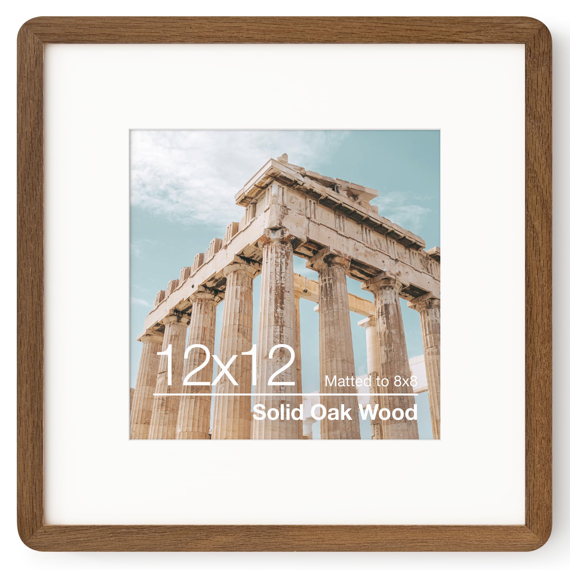 FLYJOE 12x12 Solid Oak Wood Frame