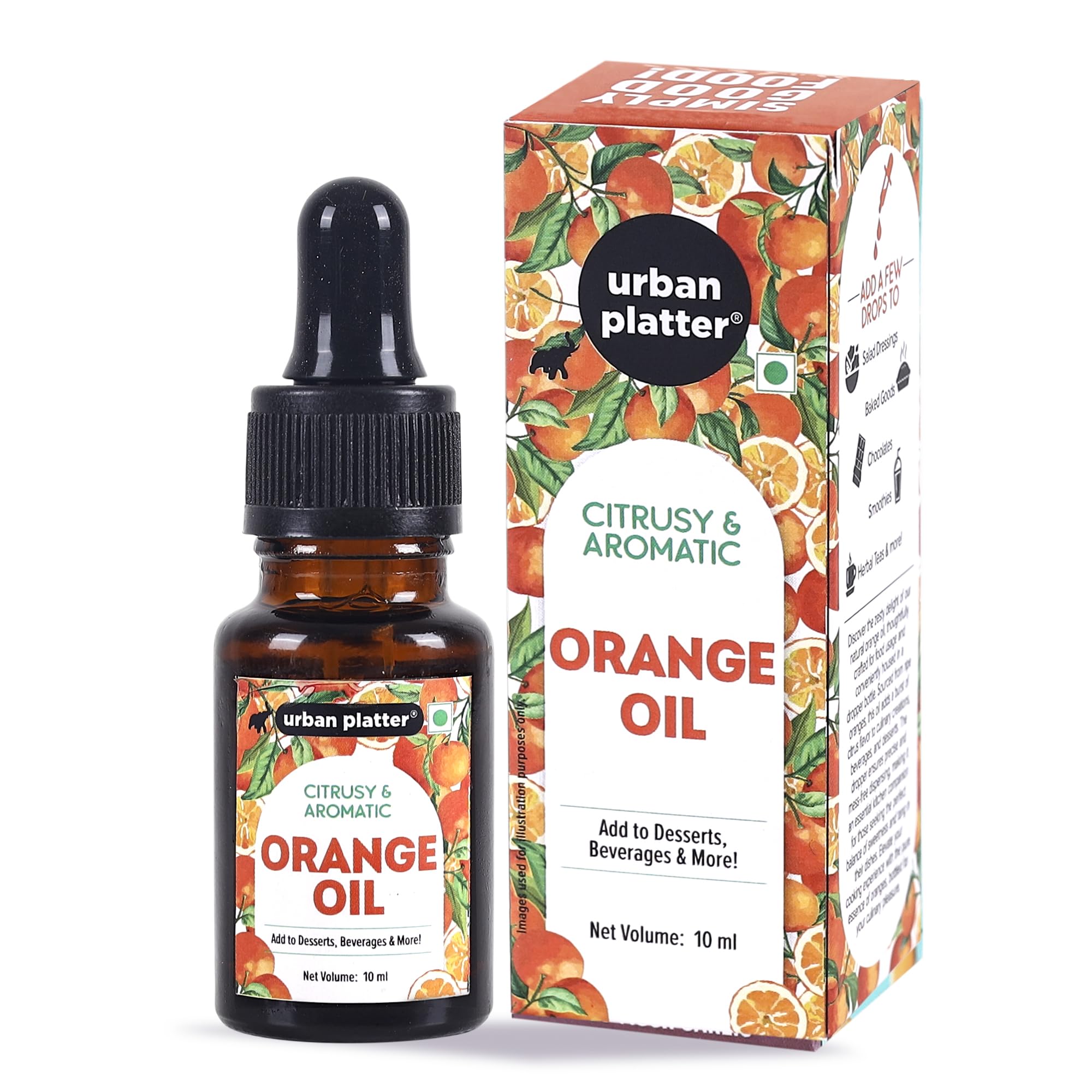 Urban Platter Orange Oil, 10ml (Citrus & Zesty | Natural Flavour | with a Dropper) (B0CKFB35MQ) Amazon Price History, Amazon Price Tracker