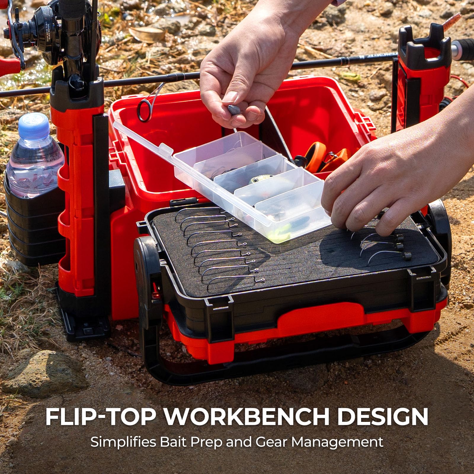 Snapklik.com : RigHub Portable Tackle Storage Box, 3 Tackle Storage ...