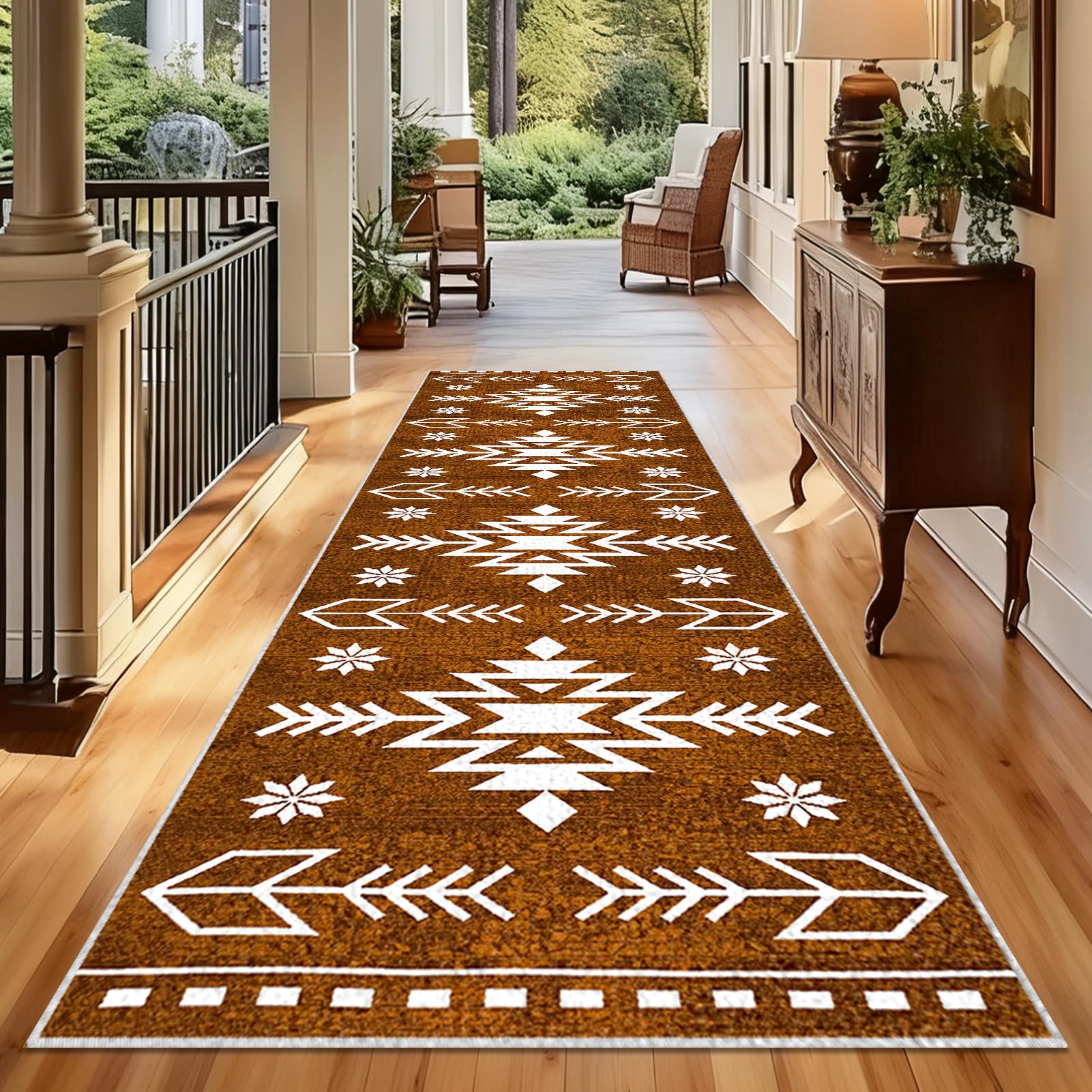 Hallway Runner Rug Long Non Slip Narrow Hall Runner 120 x 170 cm Kitchen Rug Washable Corridor Rugs Absorbent Floor Mat Door Mat Heavy Duty Carpet Runner for Kitchen Hallways Entryway Laundry Room