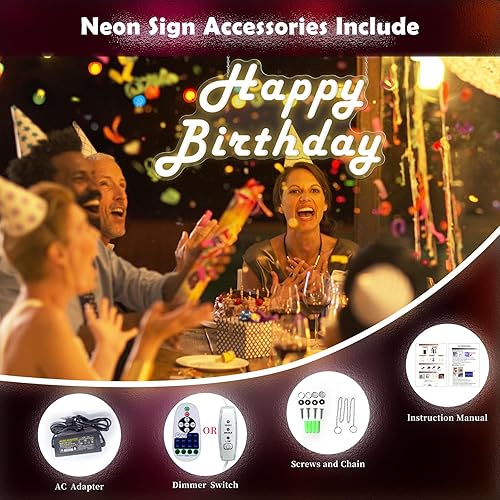 Miniatura 6 de IOKSBACU - Letrero de neón personalizable para decoración de pared de boda, luces LED de neón personalizables para regalo de fiesta, día de San