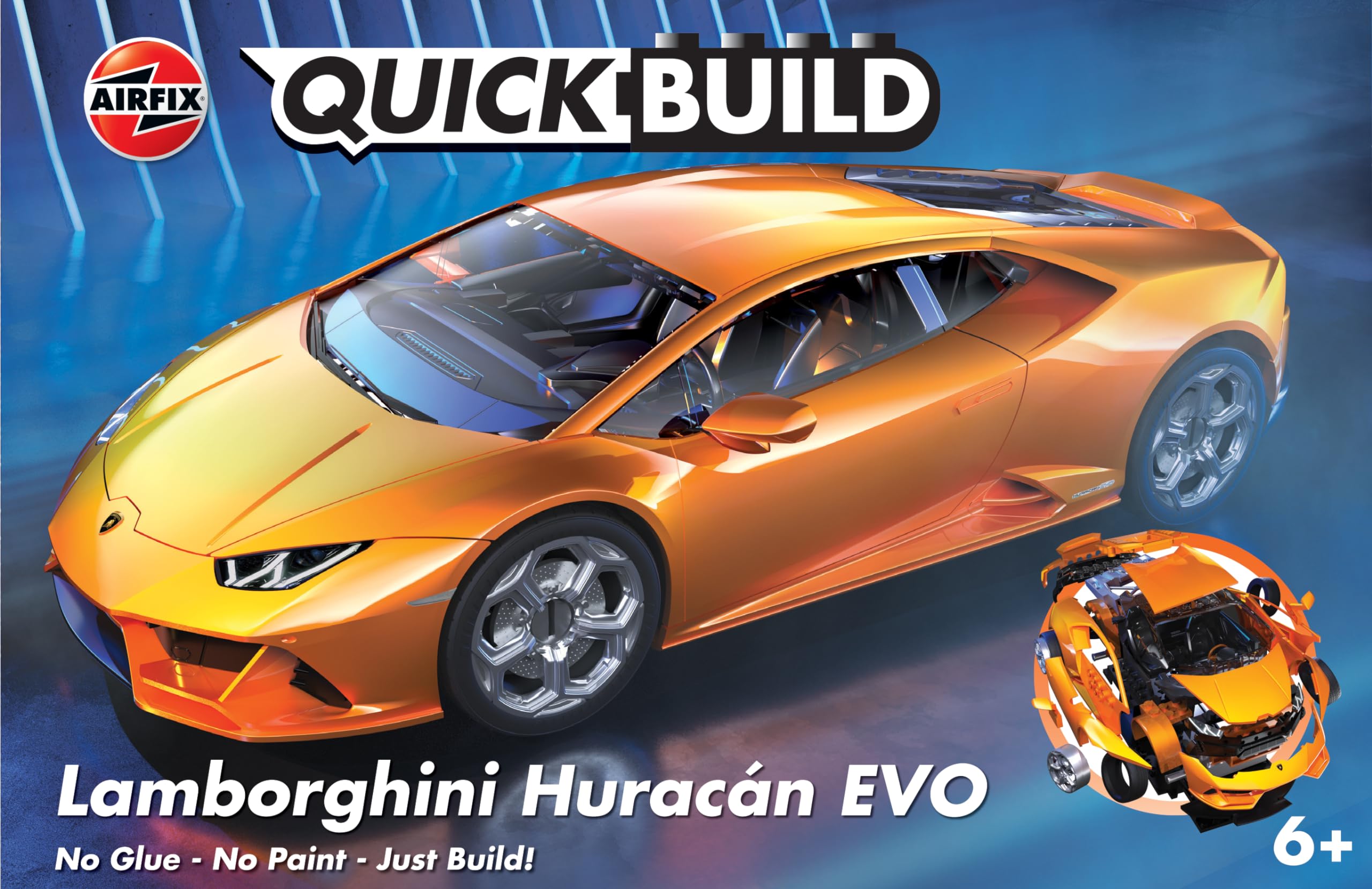 LAMBORGHINI Huracan EVO Quickbuild push-together kits no glue/paint AIRFIX J6058
