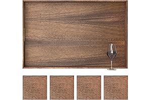 Serene Home Decorative Tray Rectangle : Distinctive 28x18 Inches Wooden Tray That...