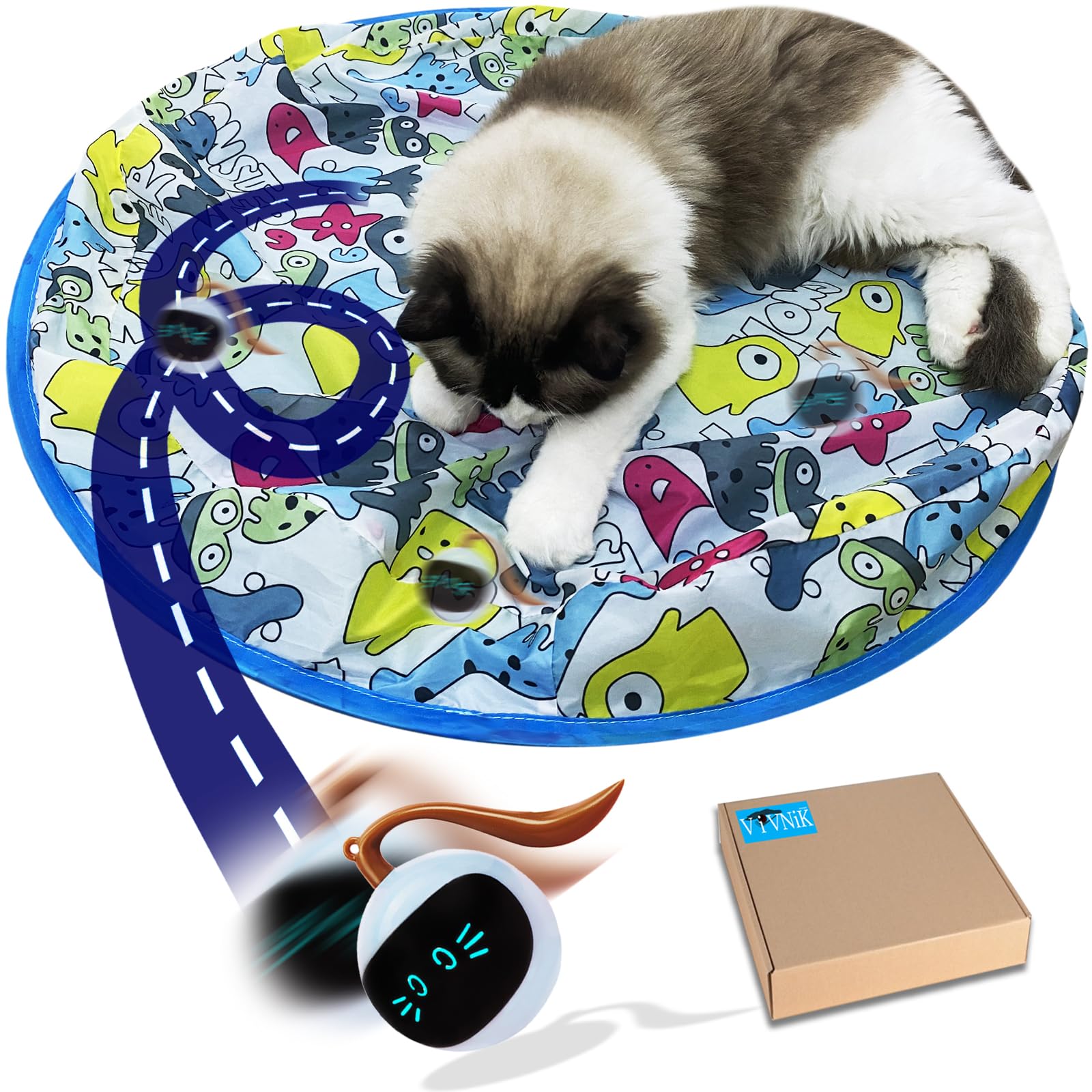 Amazon | ViVNiK 猫用ボール 猫ハンティングカバー 猫かくれんぼ