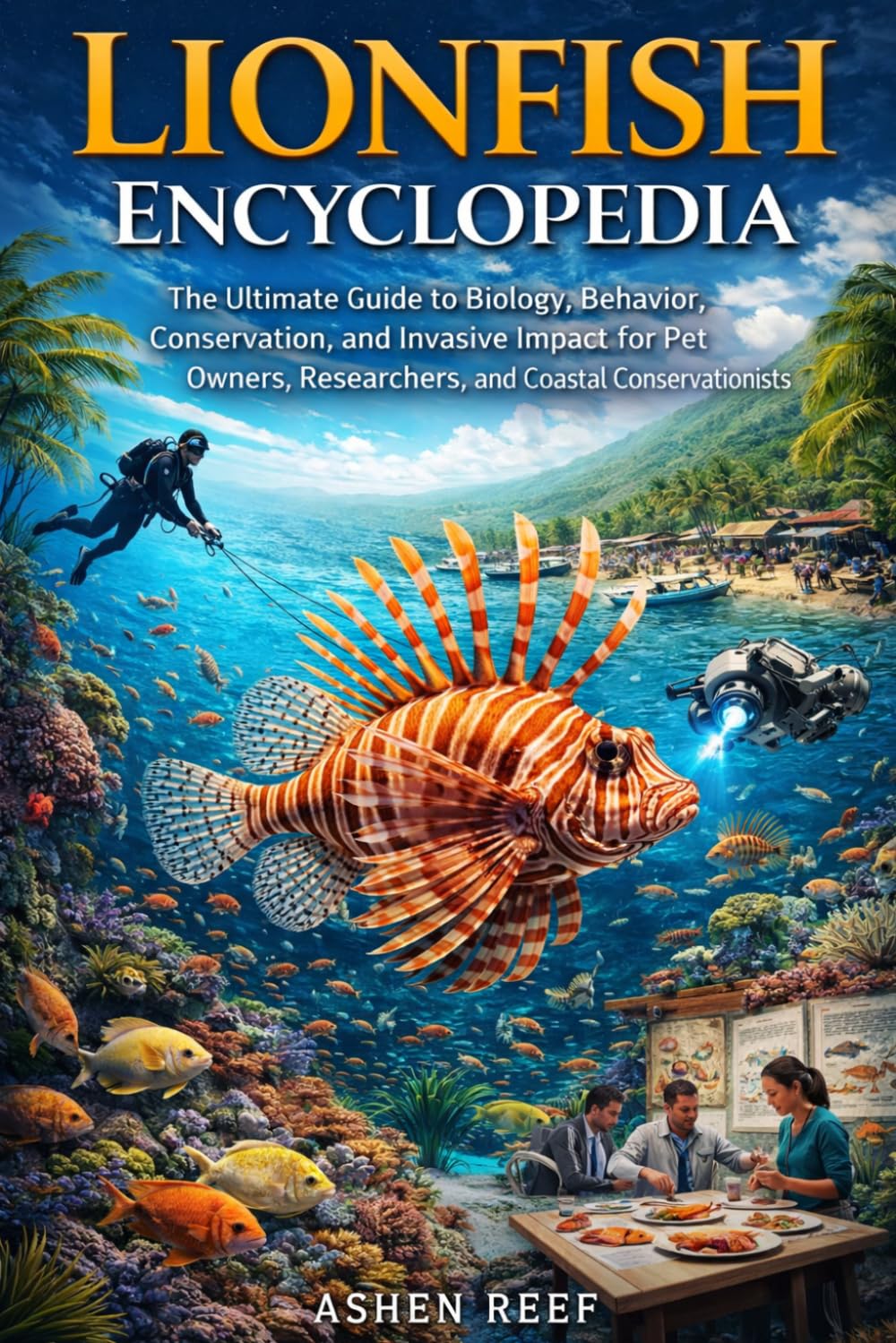 Lionfish Encyclopedia: The Ultimate Guide to Biology, Behavior, Conservation, and Invasive Impact for Pet Owners, Researchers, and Coastal Conservationists