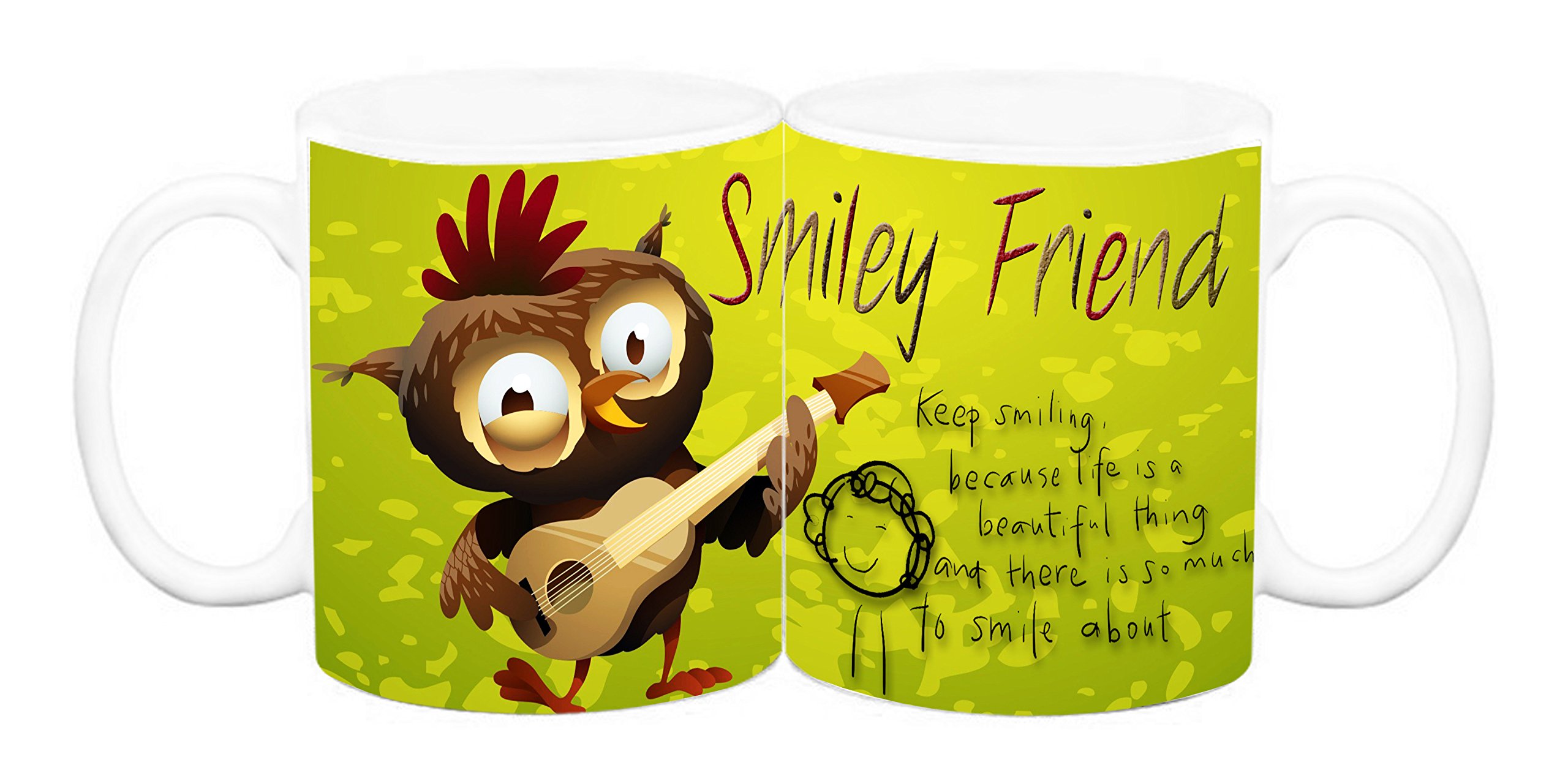 EFW Coffee Mug for Friendship - Keep Smiling Because Life is a Beautiful Things