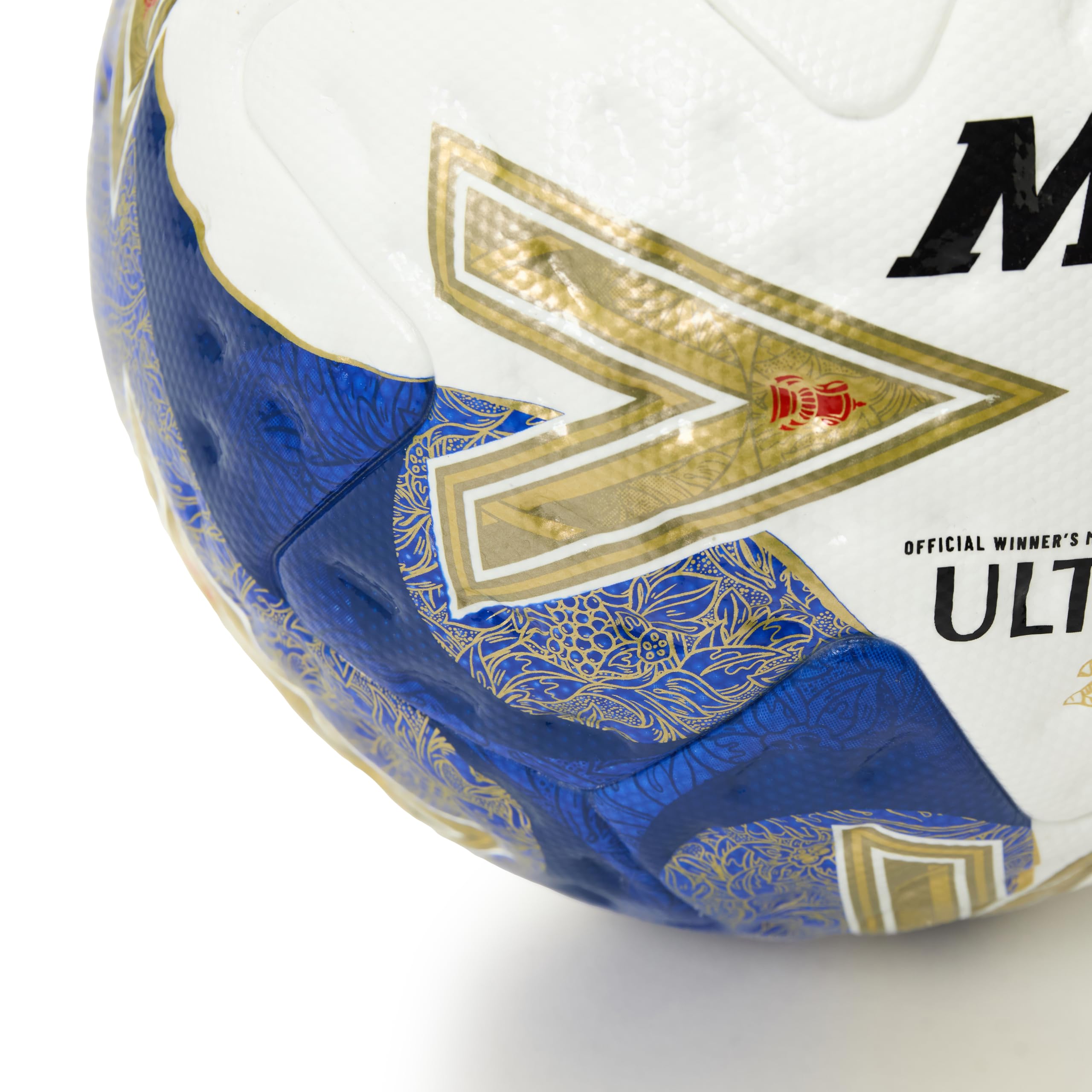 Mitre FA Cup Winn R Ultimax Pro 2526 Fútbol para Unisex Adulto, Blanco/Gold/Azul/Azul, 5