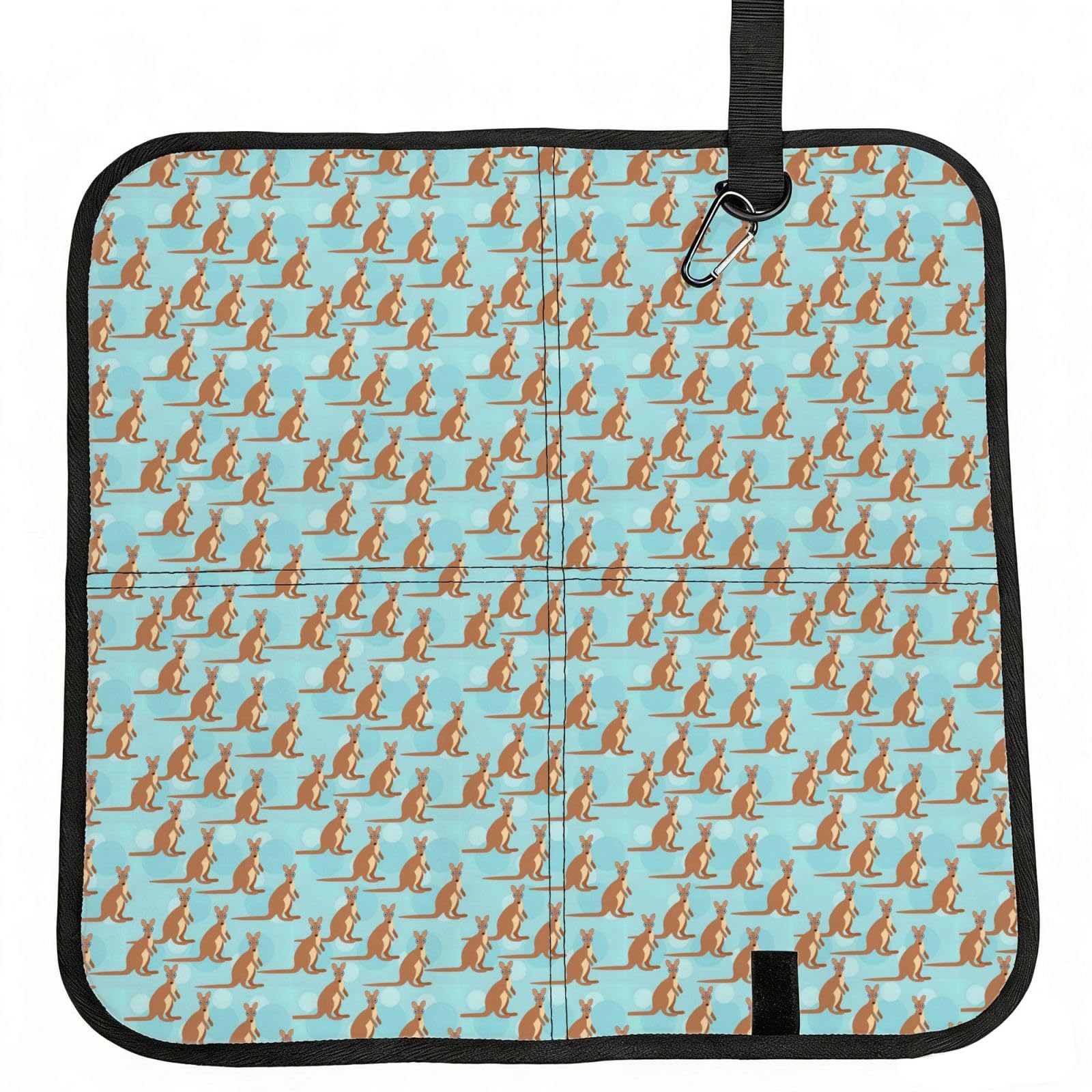 AYYQWE Funny For Kangaroo Zoo Print Foldable Seat Cushion Portable Chair Pad Office Commuting Picnic Camping Outdoor