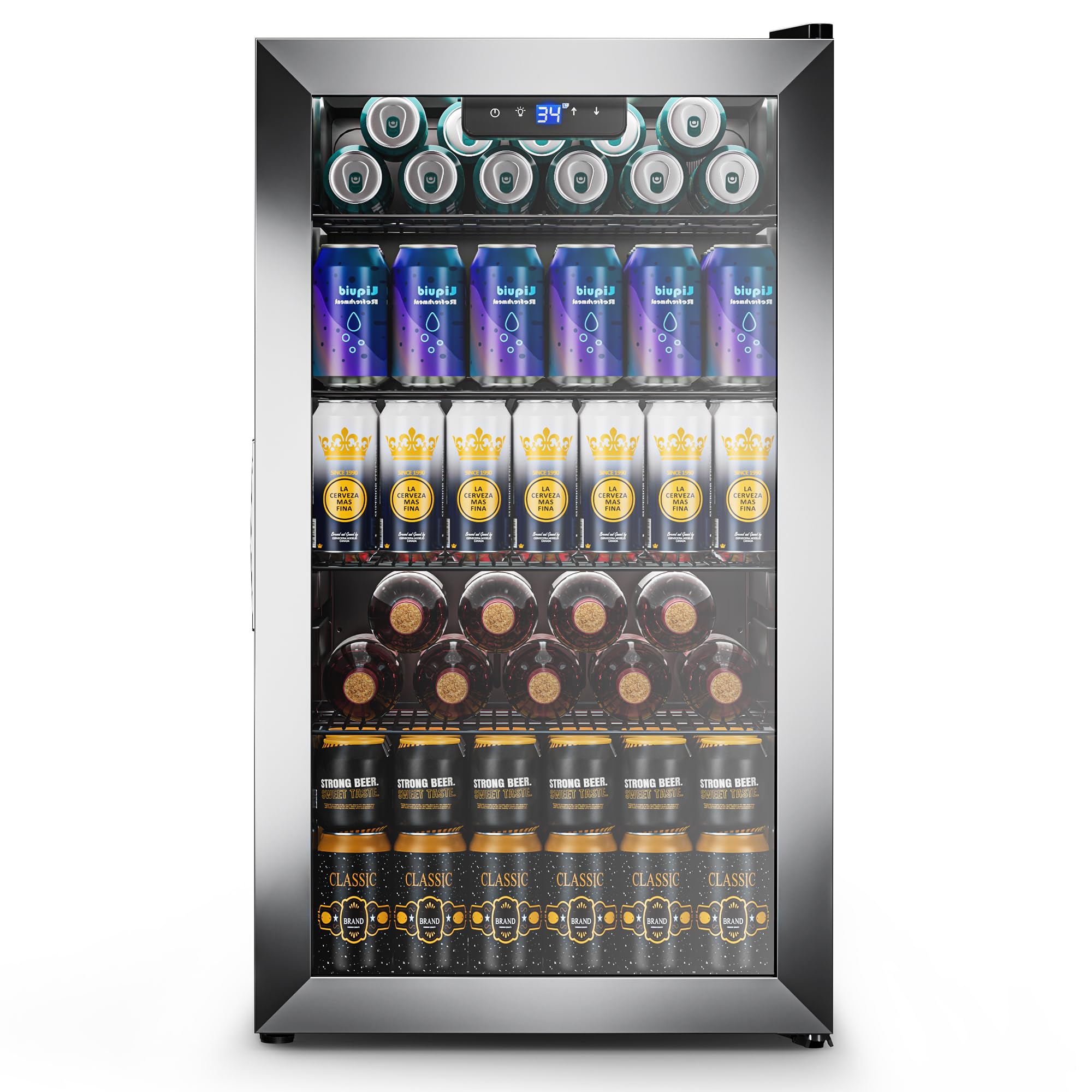 Tehanld 1089 3.1 cu ft Beverage Cooler Silver