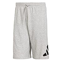 Adidas Homme Essentials Big Logo French Terry Short, Medium Grey Heather/Black