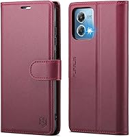 Vista 7 de Funda tipo cartera para Moto G Stylus 5G 2023, con bloqueo RFID, tarjetero y función atril, de piel sintética, funda protectora a prueba de golpes