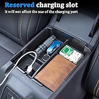 Vista 5 de TOPINSTALL Bandeja mejorada 2025+ compatible con Ford Bronco 2025 2026 transmisión automática de 4 puertas, organizador de consola Bronco