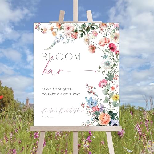 Love Is In Bloom Flower Bar Sign, Bloom Bar Sign