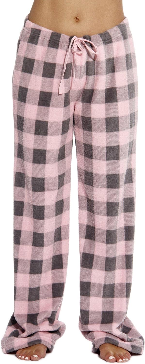 Just Love Women Plush Pajama Pants Buffalo Plaid