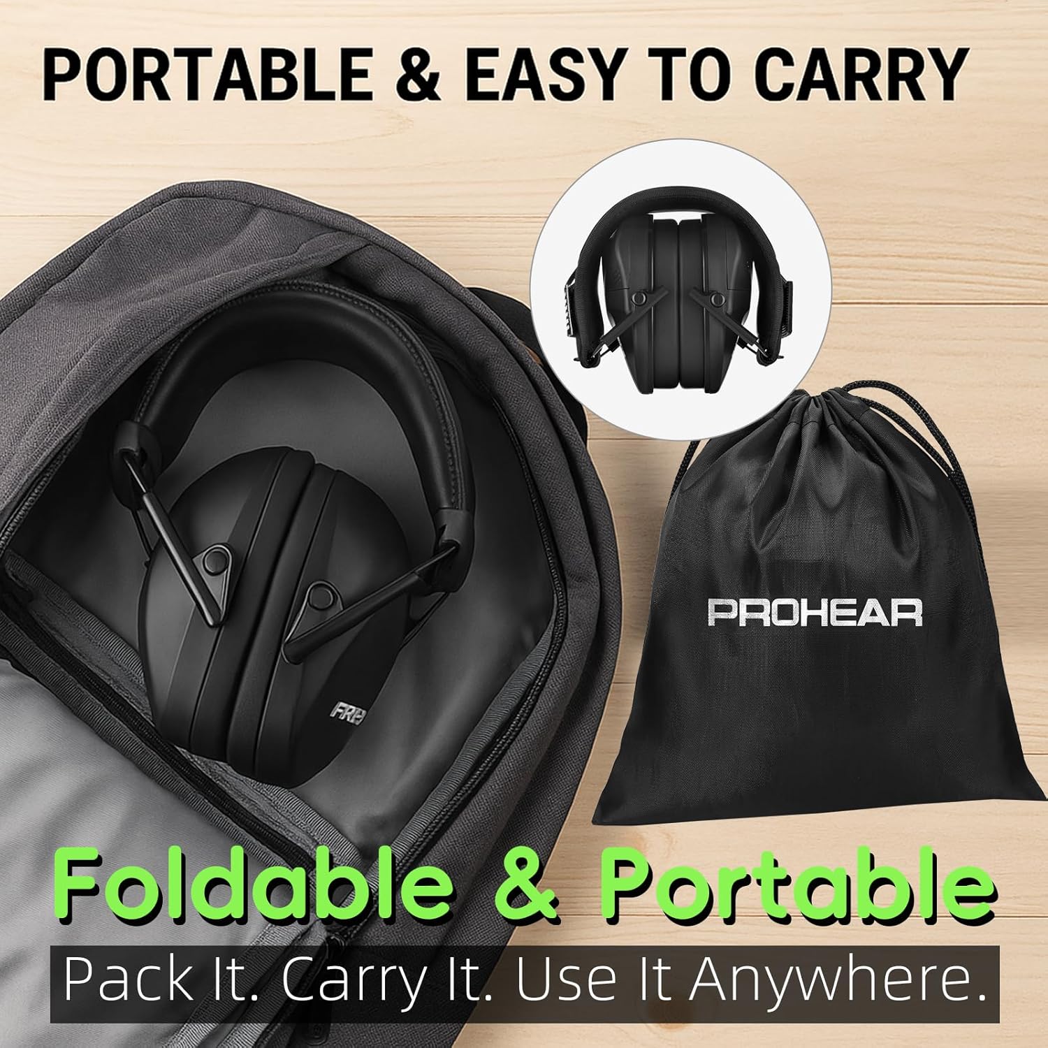 PROHEAR Youth Electronic Ear Protection 23dB NRR Slim Fit Sound Amplification Noise Compression Compact Design Gun Range Shooting Hunting Tactical Use - Image 6