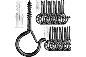 PlusRoc 20 Heavy Duty Screw Hooks for Outdoor Hanging