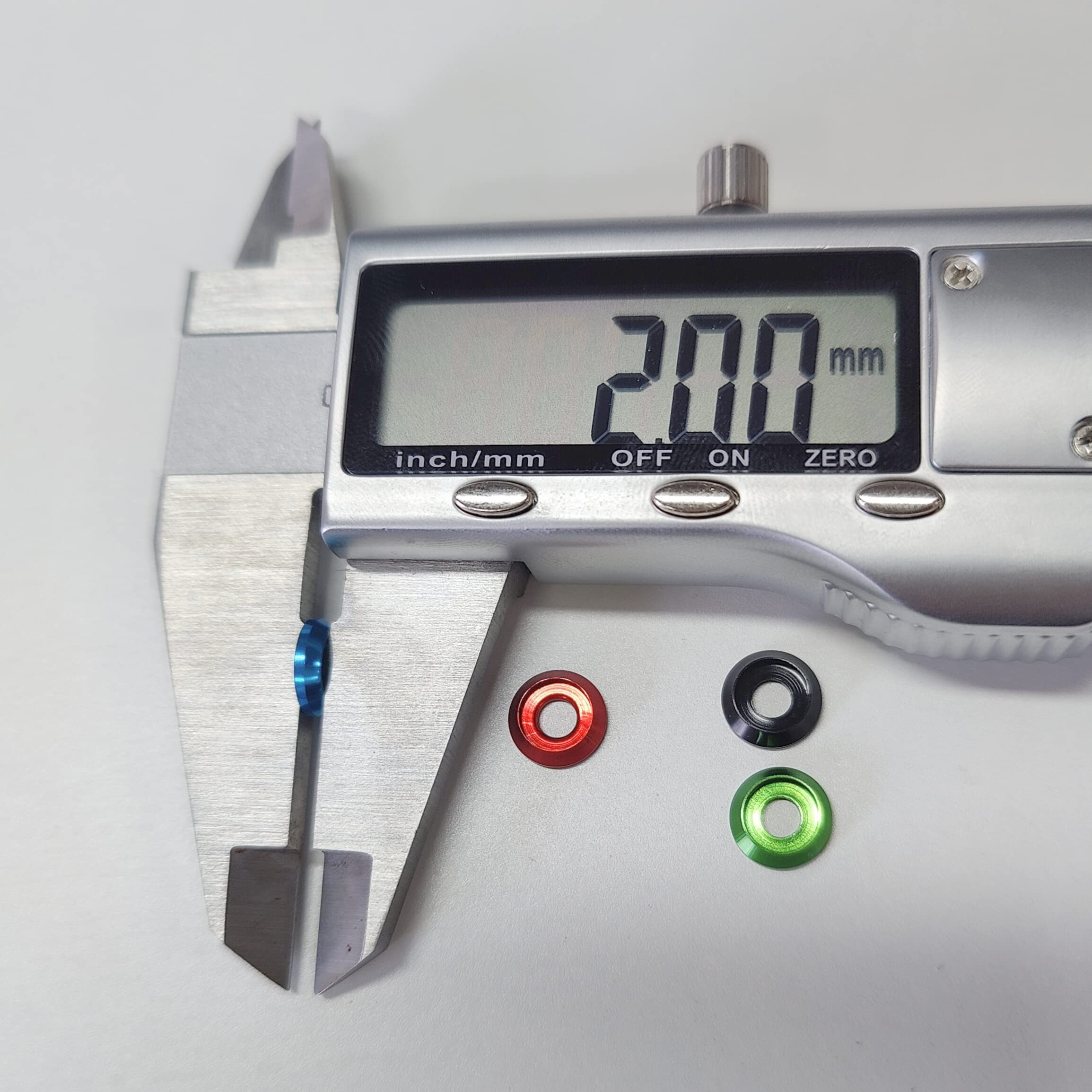 M3 Senkbohrungsscheiben, gemischt, eloxierte Aluminiumlegierung, Unterlegscheiben für Schrauben RC/FPV/PC/Drohne/Spielzeug/mechanisches Zubehör, 80 Stück