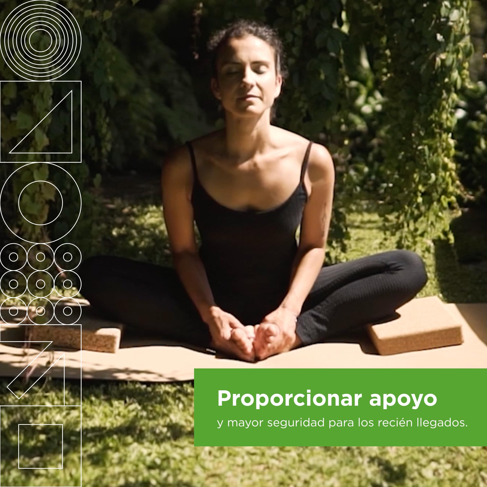 Go4Cork Bloque de corcho para yoga (delgado) para yoga, pilates y meditación | Bloque de yoga antideslizante, hipoalergénico, sostenible, no tóxico, 8 x 12 x 2 pulgadas