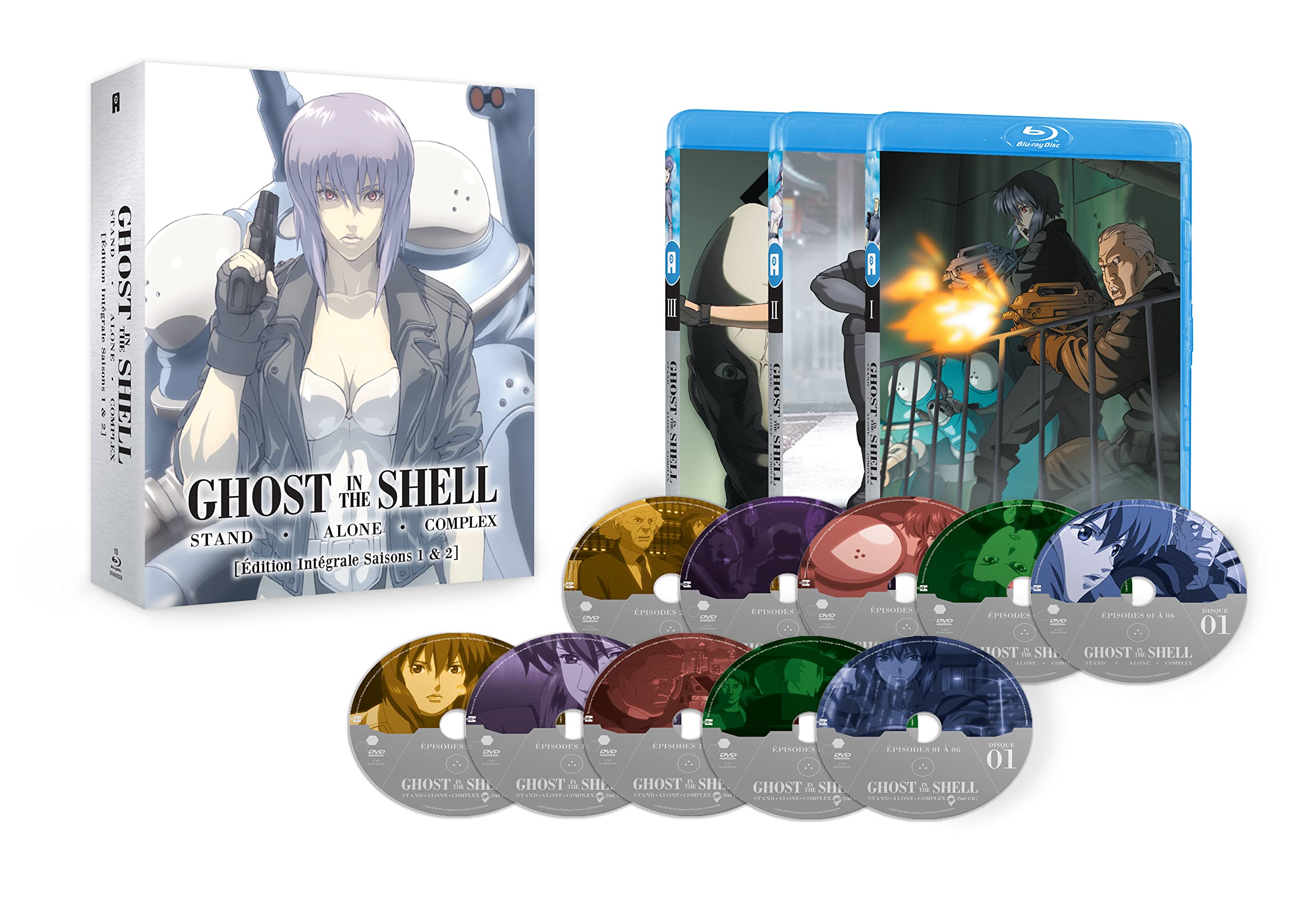 Ghost in the Shell : Stand Alone Complex - Intégrale saison 1 et 2 Blu-ray