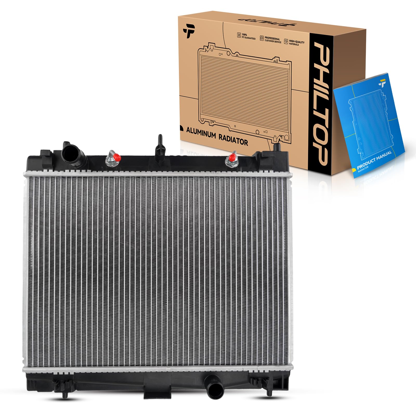 PHILTOP CU2890 Radiator Replacement for Yaris, xD