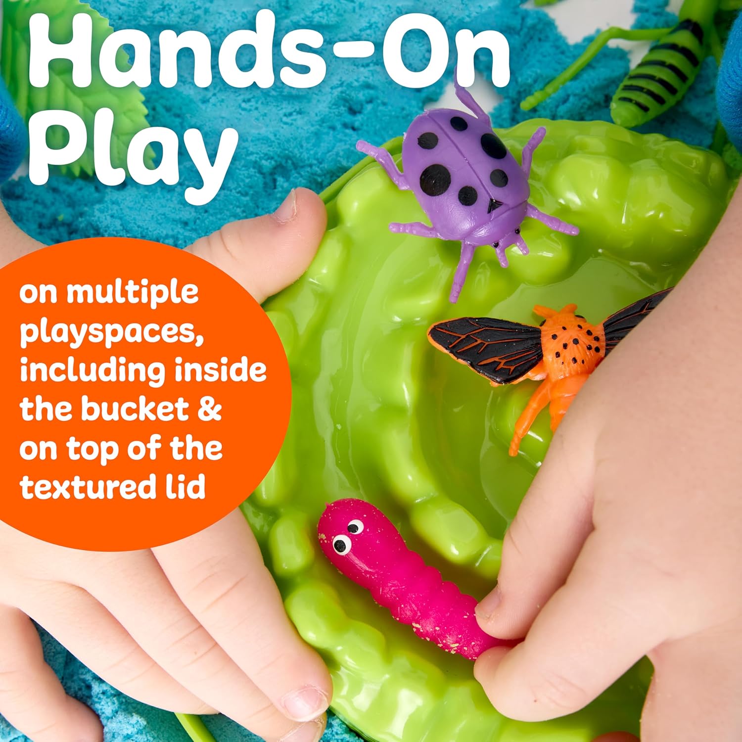 Creativity for Kids Sensory Adventure Neon Bugs Kit | Dig, Squish & Explore with Sensory Sand & Bug Toys | Scoop, Pinch & Play | Screen-Free Activity for Kids & Spring Crafts (Ages 4+)