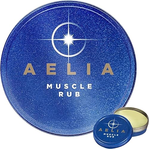 AELIA Muscle Rub - Aceite de coco, vitamina E, árnica, raíz de jengibre, cúrcuma y lavanda - 1 oz