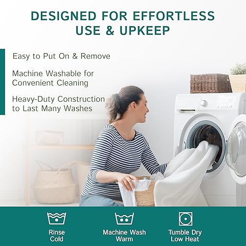 Miniatura 7 de Protector de colchón acolchado corto Queen para caravana, protector de colchón impermeable, funda de colchón hipoalergénica de alta calidad