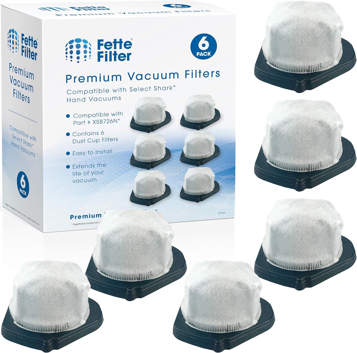 Fette Filter Vacuum Filter Replacement for Shark Cordless