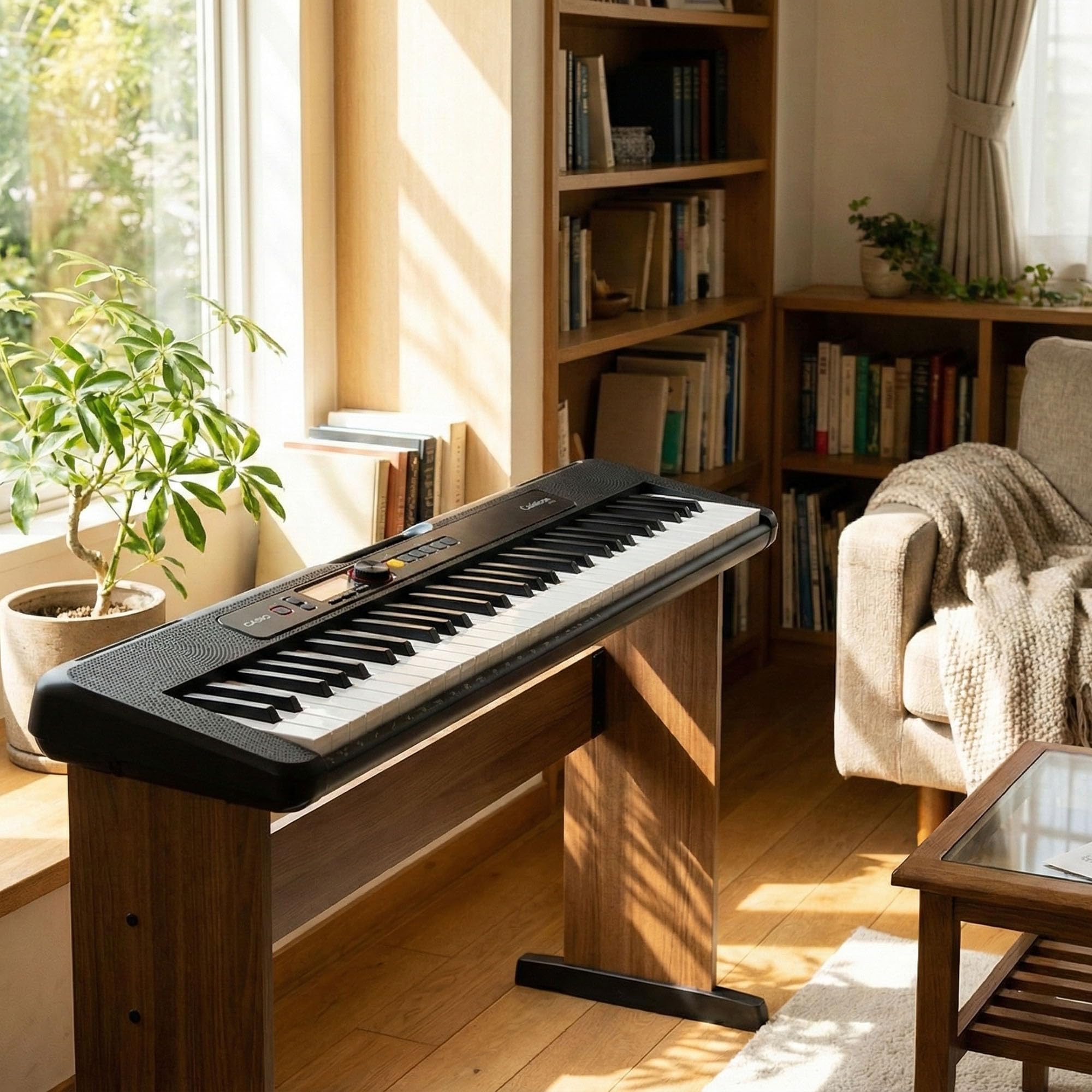 Casio CT-S200BK PPK 61-Key Premium Keyboard Pack with Stand, Headphones & Power Supply, Black