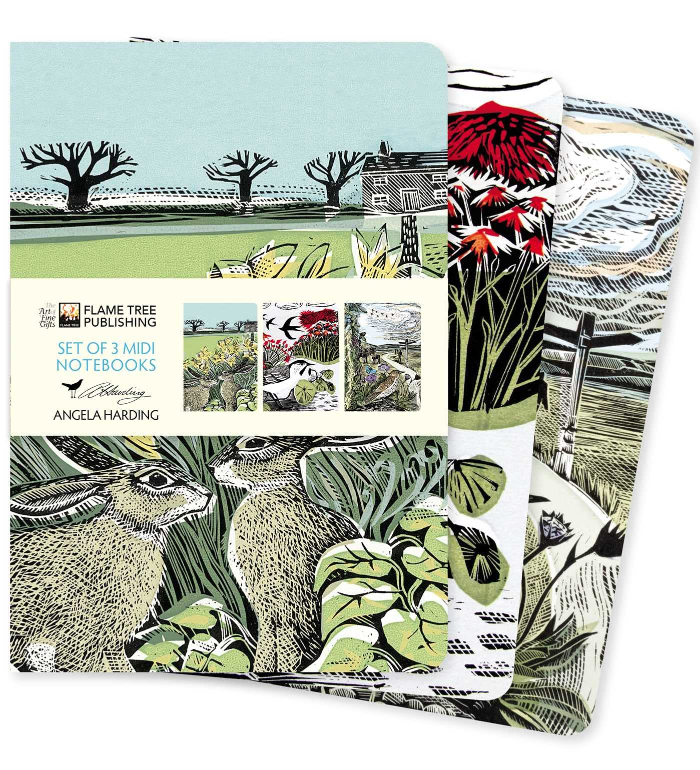 Angela Harding: Landscapes Set of 3 Midi Notebooks (Notebook / blank book)