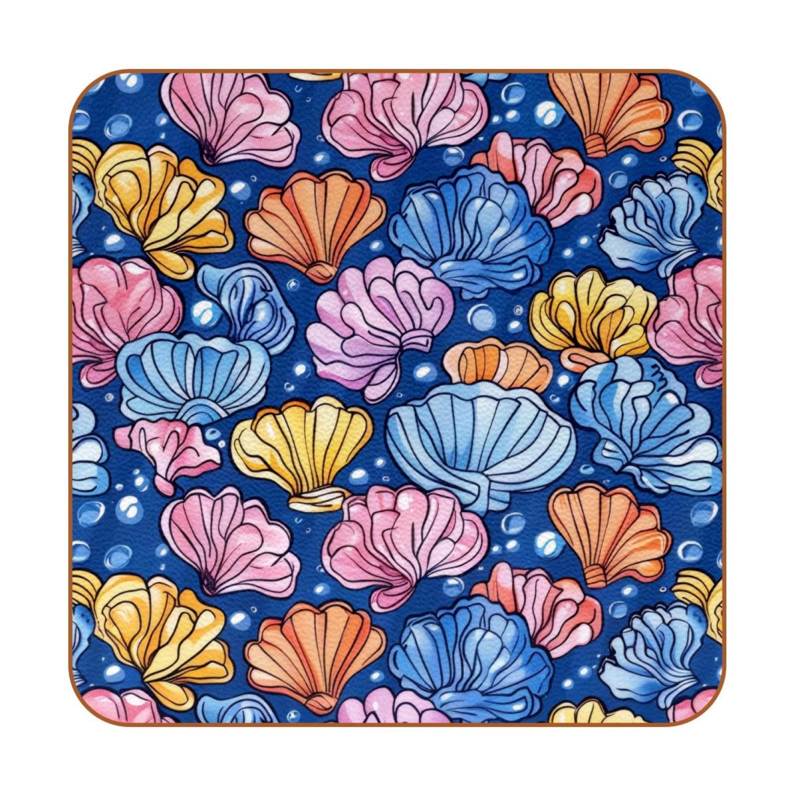 Dessous de verre carrés en cuir microfibre pour sublimer vos apéritifs en terrasse