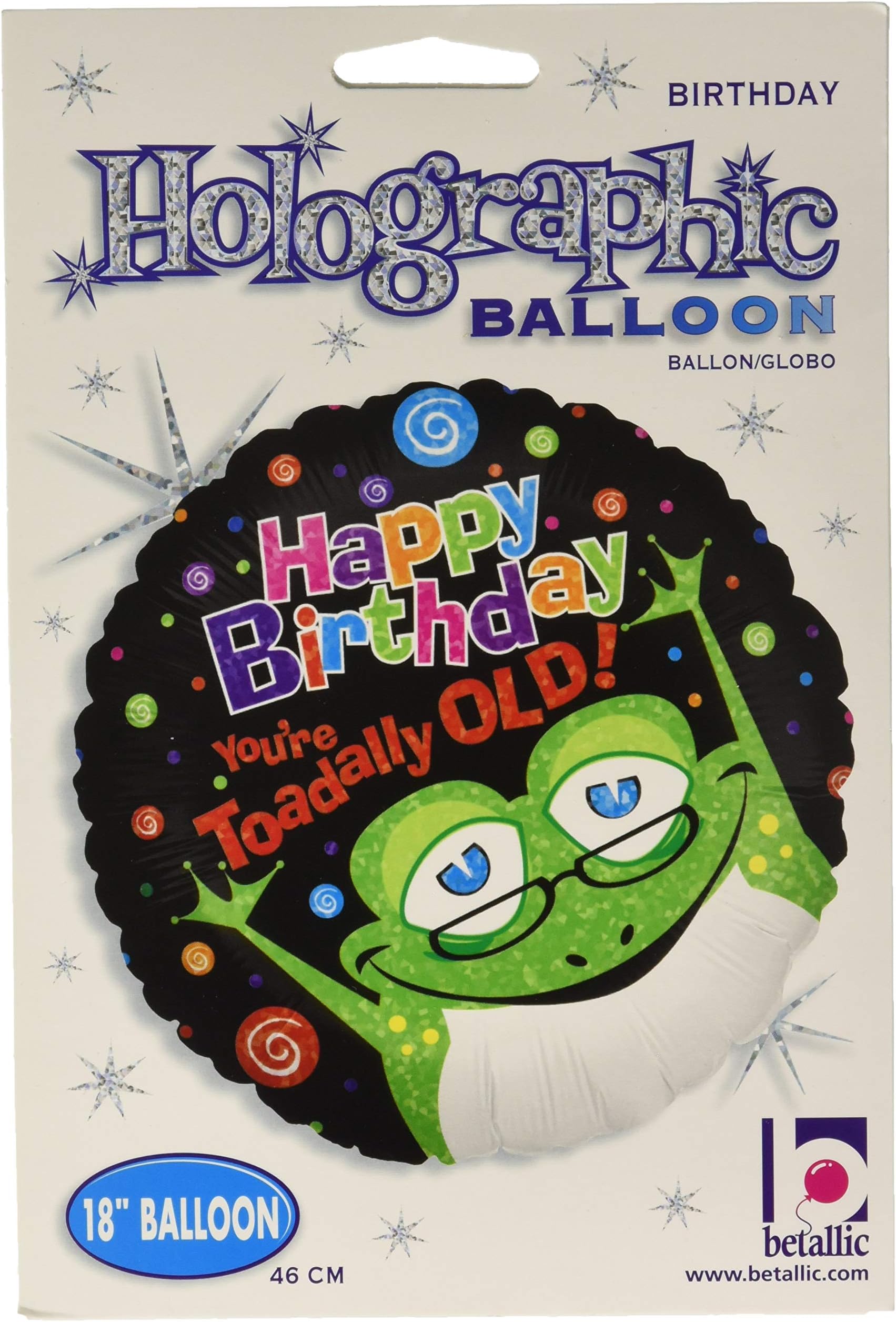 Betallic 86597P Toad Ally Old Packed Balloon, 18"