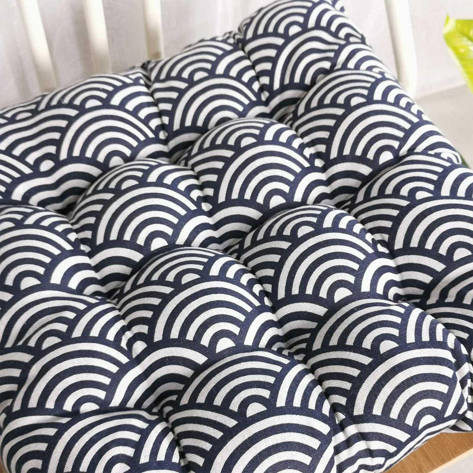 Dickes Baumwoll-Lesekissen, bequemes und Yoga-Kissen, Midi- und verdicktes Sitzkissen für Esszimmer, Küche, Terrasse, Sofa, perfekt für Entspannung