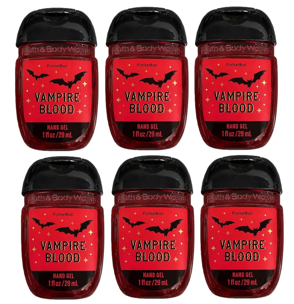 Bath & Body Works Halloween Edition Pocketbac Hand Gel 6 PK — VAMPIRE