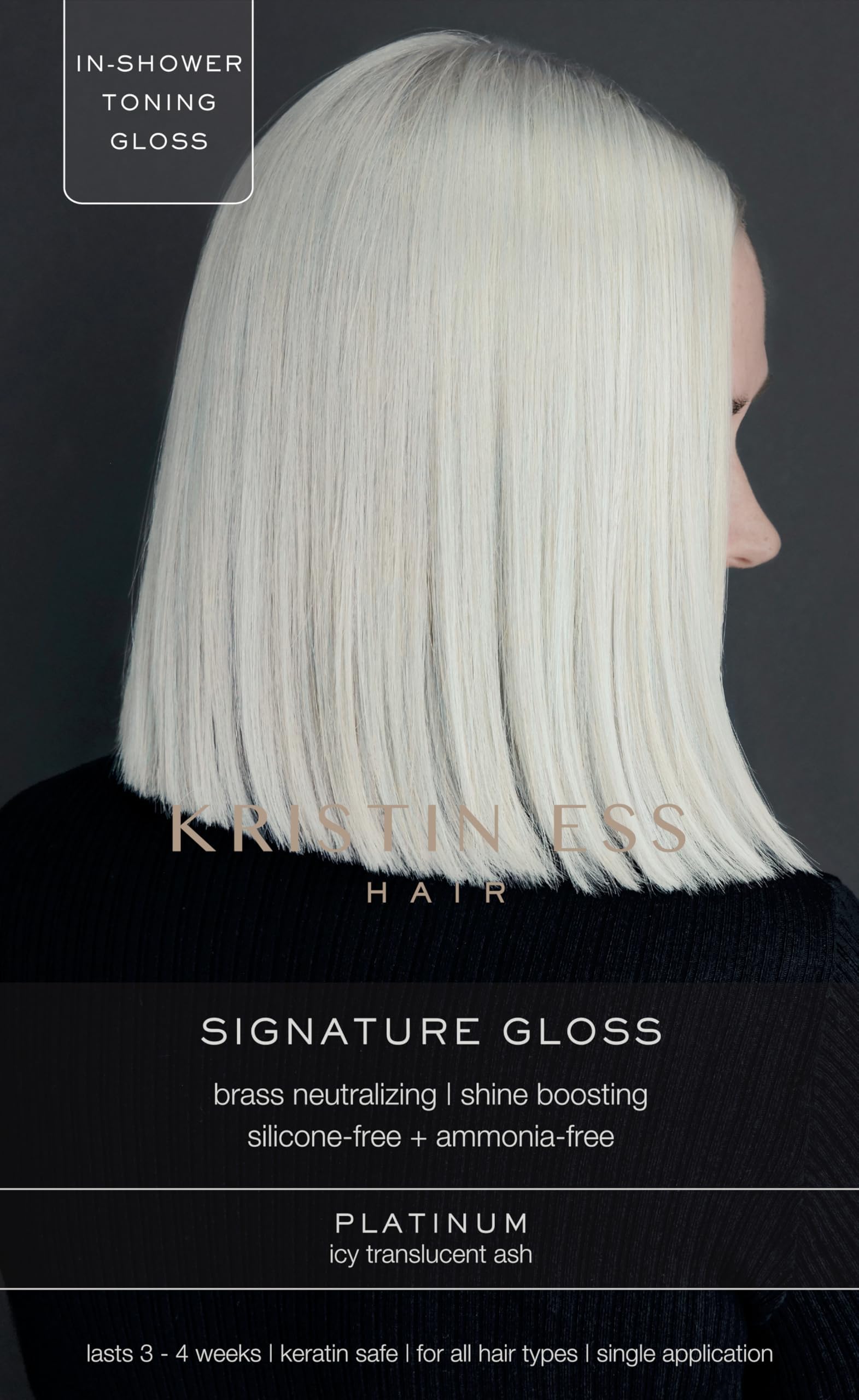 The One Signature Hair Gloss - Platinum: Icy Translucent Ash