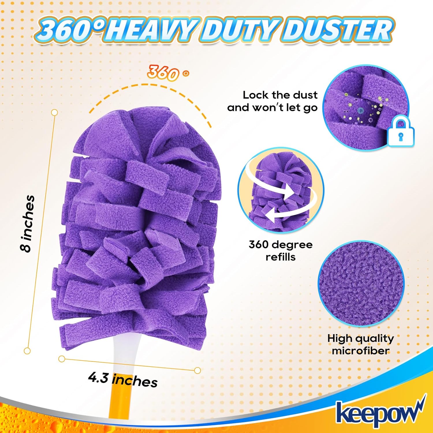 Reble Duster Refill patible with Swiffer Hand Duster, Heavy
